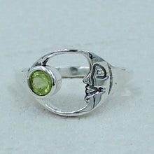 August Birthstone Peridot Silver Ring