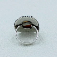 Spiny Oyster Turquoise Sterling Silver Ring