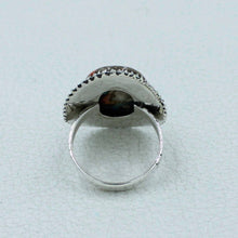 Orange Oyster Turquoise Sterling Silver Ring