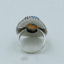 Spiny Oyster Turquoise Silver Ring