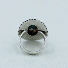 Spiny Oyster Turquoise Silver Ring