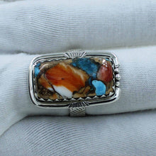 Turquoise Spiney Oyster Silver Rings