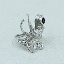 Octopus Ring in 925 Sterling Silver