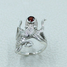 Octopus Ring in 925 Sterling Silver