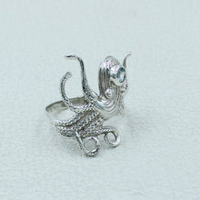 Octopus Ring in 925 Sterling Silver