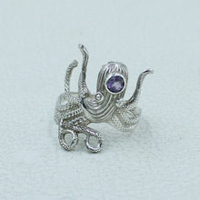 Octopus Ring in 925 Sterling Silver