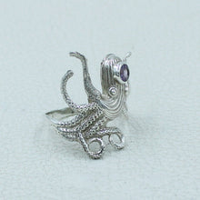 Octopus Ring in 925 Sterling Silver