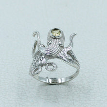 Octopus Ring in 925 Sterling Silver