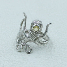 Octopus Ring in 925 Sterling Silver