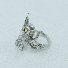 Octopus Ring in 925 Sterling Silver