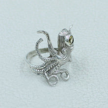 Octopus Ring in 925 Sterling Silver