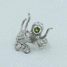 Octopus Ring in 925 Sterling Silver