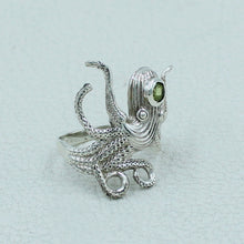 Octopus Ring in 925 Sterling Silver