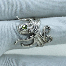 Octopus Ring in 925 Sterling Silver