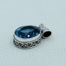 Blue Topaz 925 Silver Pendant