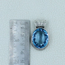 Blue Topaz 925 Sterling Silver Pendant