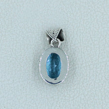 Swiss Blue Topaz Pendant