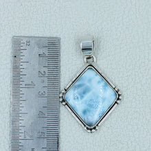 Blue Larimar Sterling Silver Pendant