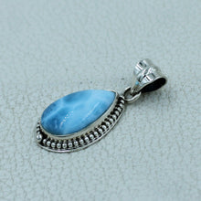 Larimar Gemstone 925 Silver Pendant