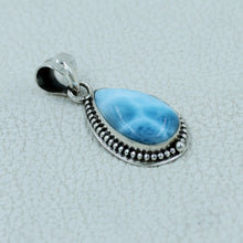 Larimar Gemstone 925 Silver Pendant
