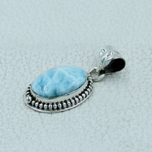 Larimar Silver Pendant