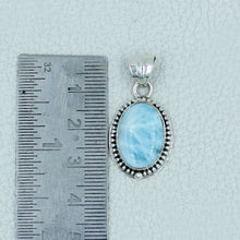 Larimar Silver Pendant