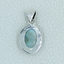 Larimar Silver Pendant