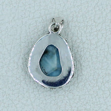 Larimar Gemstone Silver Pendant