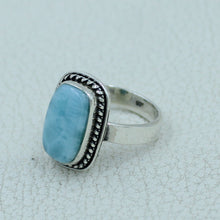 Larimar Sterling Silver Ring Size 7