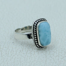 Larimar Sterling Silver Ring Size 7