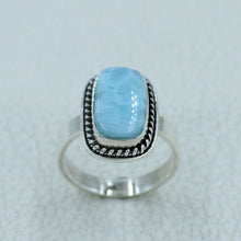 Larimar Sterling Silver Ring Size 7