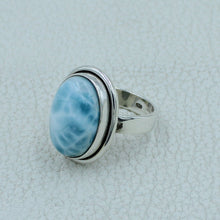 Larimar Sterling Silver Ring Size 7