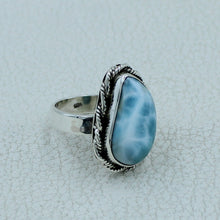 Larimar Ring - 925 Sterling Silver Jewelry Size 7
