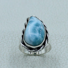 Larimar Ring - 925 Sterling Silver Jewelry Size 7