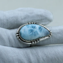 Larimar Sterling Silver Ring Size 7