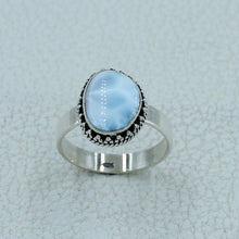 Larimar Silver Ring - Size 9