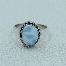 Larimar Silver Ring - Size 9