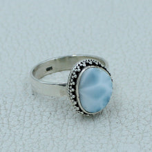 Larimar Silver Ring - Size 9