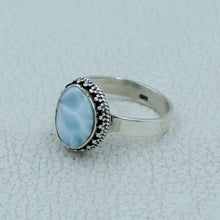 Larimar Silver Ring - Size 9