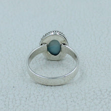 Larimar Silver Ring - Size 9