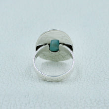 Larimar Solid Sterling Silver Ring Size 8