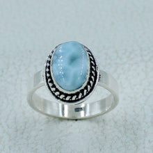 Larimar Sterling Silver Ring Size 7