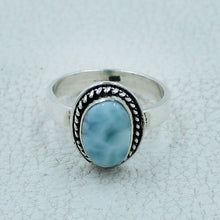 Larimar Sterling Silver Ring Size 7