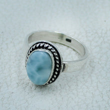 Larimar Sterling Silver Ring Size 7