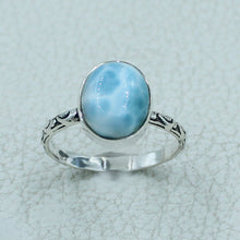Larimar Sterling Silver Designer Ring