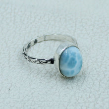 Larimar Sterling Silver Designer Ring