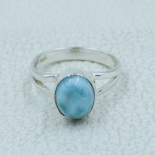 925 Silver Larimar Ring