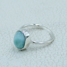 Natural Larimar Ring