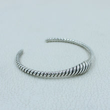 925 Sterling Silver Cable Bangle Men's Jewelry