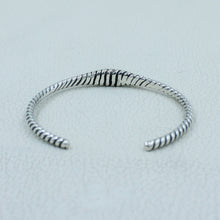 925 Sterling Silver Cable Bangle Men's Jewelry